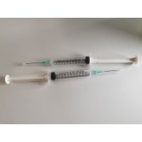 Ahcareha 2 Pack 10ml Syringes with Needle - 23G, 1.0 inch Needle Luer Lock Syringe Individually Packaged